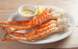 crab legs and butter