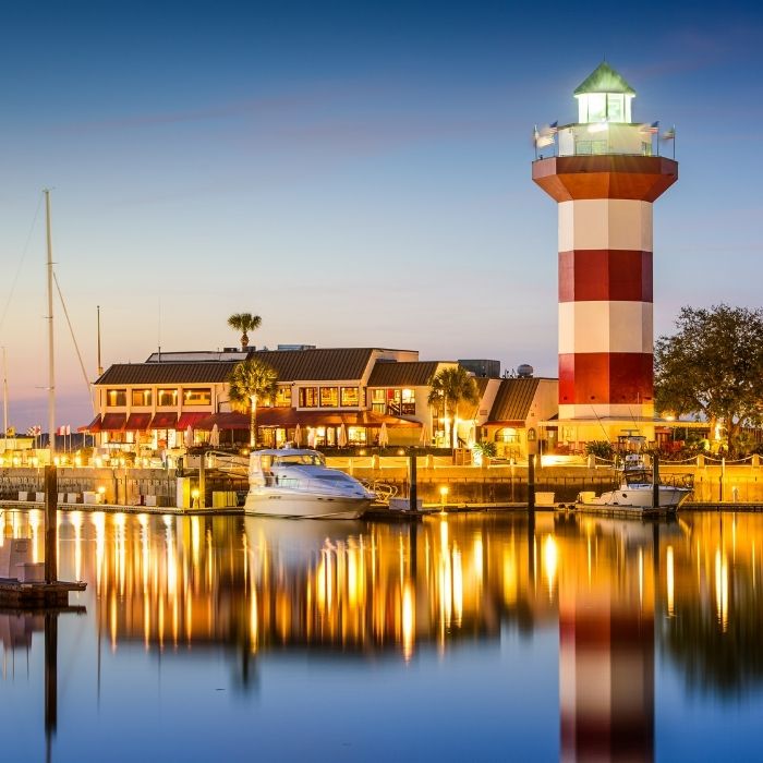 dock with lighthouse