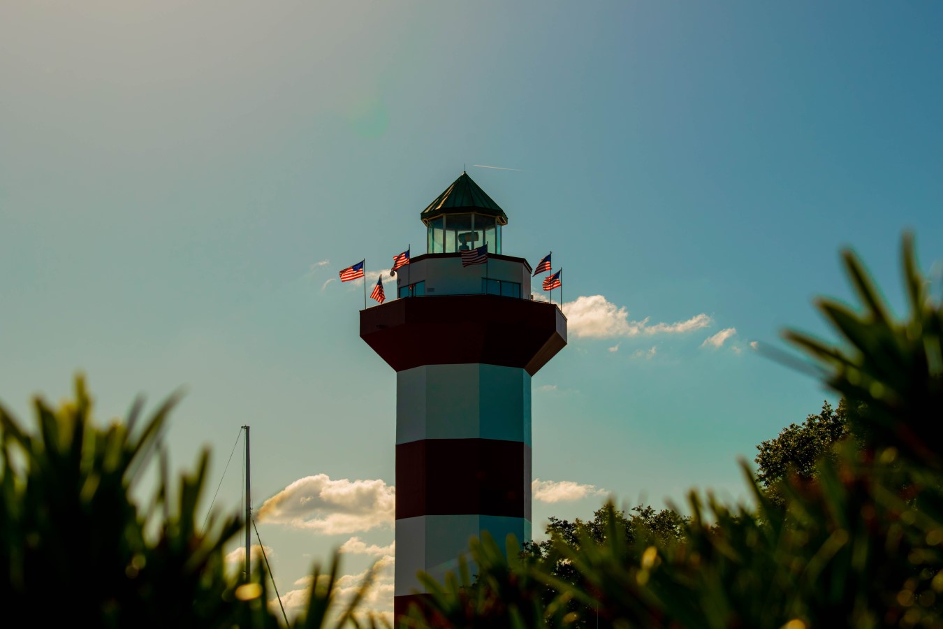 Harbourtown red and white lighthouse